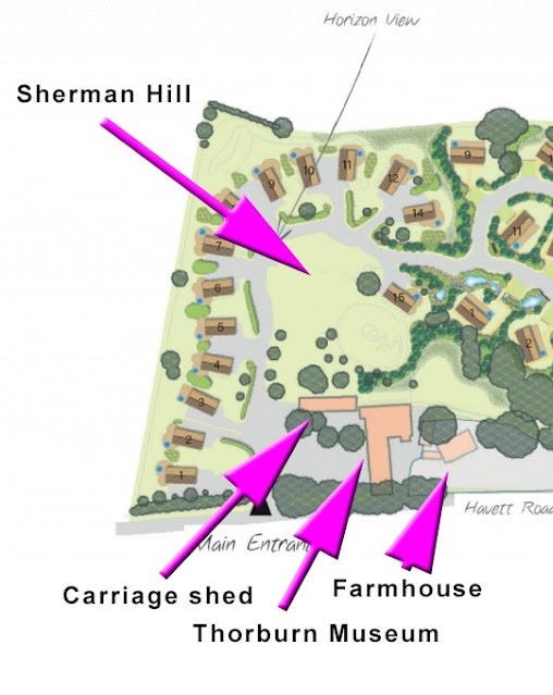 map showing the remains of the Dobwalls buildings at southern halt
