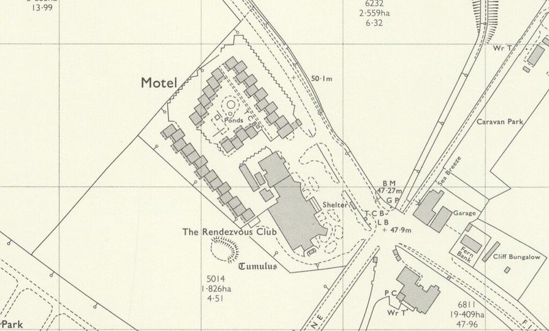 map of the motel and pavilion at Wallis cayton bay holiday camp