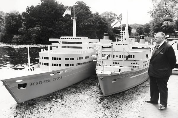 Model ocean liners Southern Cross and Northern Star at Stapleford Park
