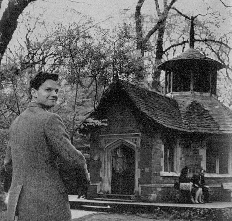 Anthony Gretton outside the gift shop at Stapleford House 1964
