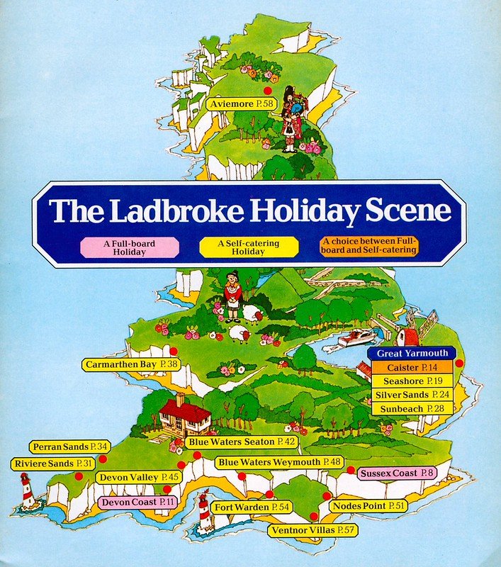 Ladbrokes Holidays map 1980