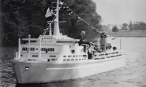 Model ocean liner Northern Star at stapleford park
