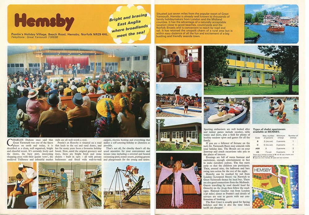 Pontins Hemsby 1976 brochure