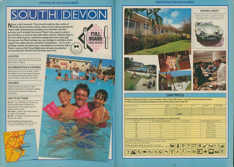 Pontins South Devon holiday camp 1984 brochure