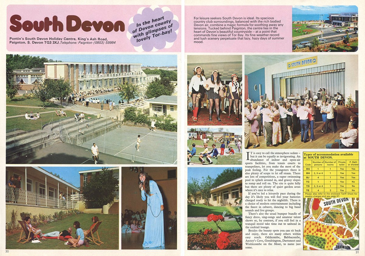 Pontins South Devon holiday camp 1976 brochure