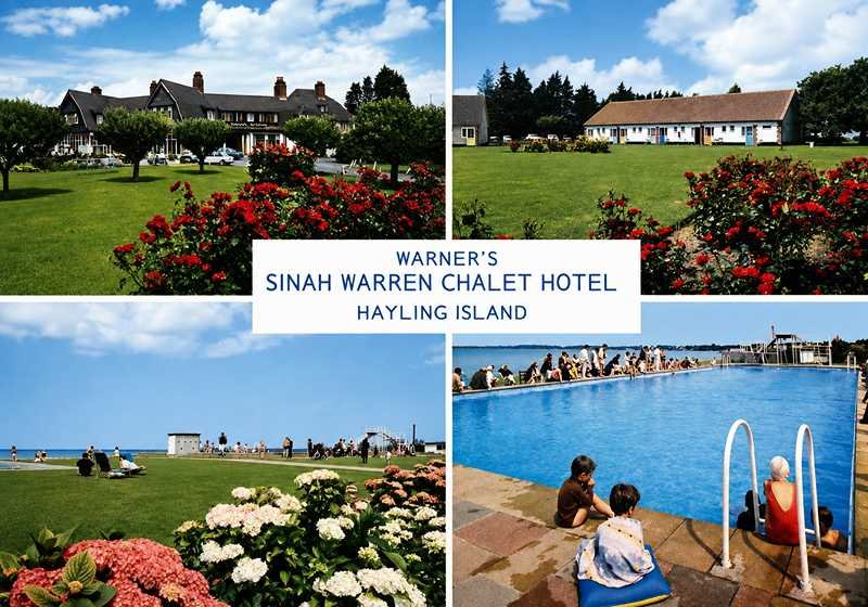 Warner's Sinah Warren Hotel Sinah Warren 1960s postcard