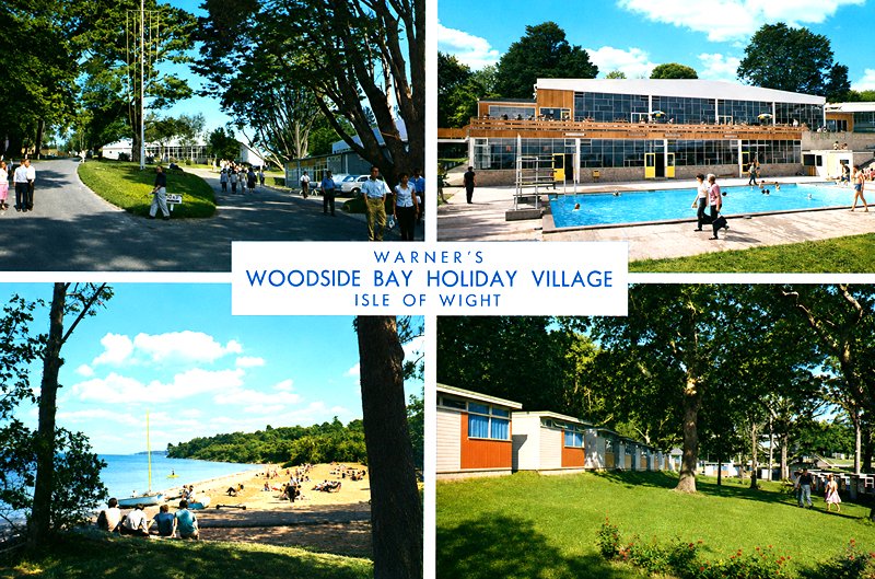 Warner's Woodside Bay Holiday Camp multiview postcard of Warner's woodside bay holiday camp