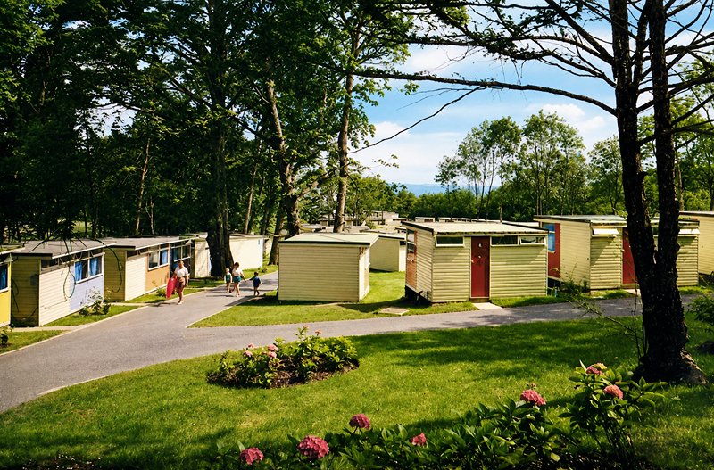 Warner's Woodside Bay Holiday Camp postcard of Warner's woodside bay holiday camp showing chalets
