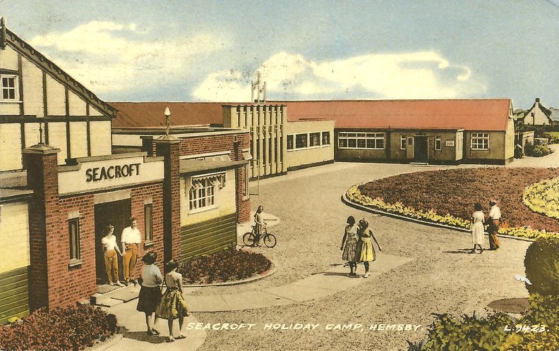 Vintage postcard of Seacroft holiday camp in Hemsby