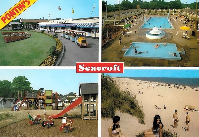 1980s postcard of Pontins Seacroft holiday camp in Hemsby