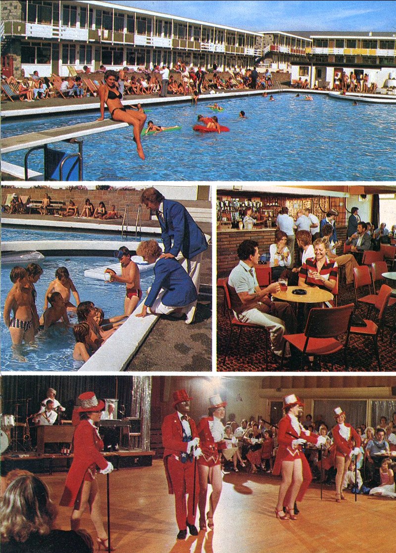 assorted views of Pontins Plemont Bay Holiday camp 1970s