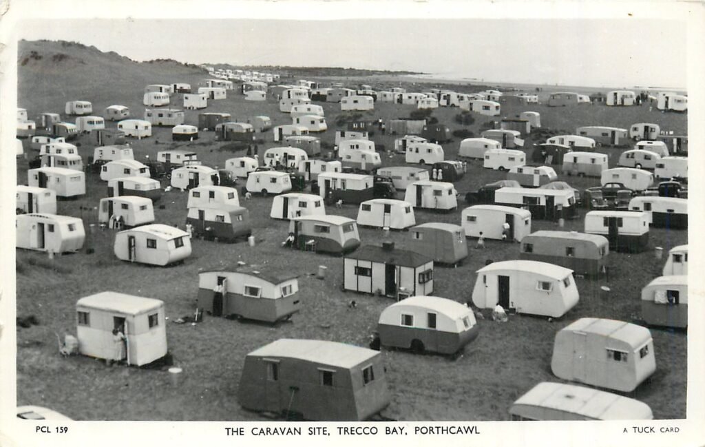 early view of Trecco Bay caravan park in Porthcawl