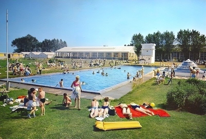 outdoor swimming pool at warners northney holiday camp 