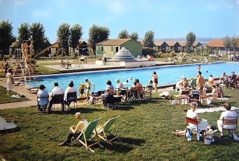 outdoor swimming pool at warners northney holiday camp 