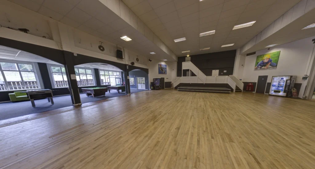 Little Canada today. The interior of the 1950s former ballroom