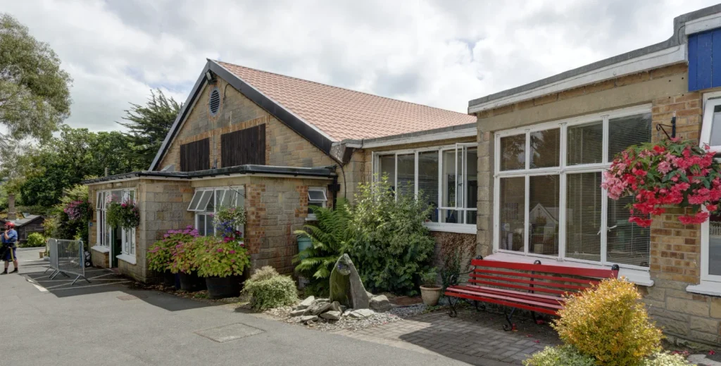 Little Canada today. Dining hall on left and reception on right