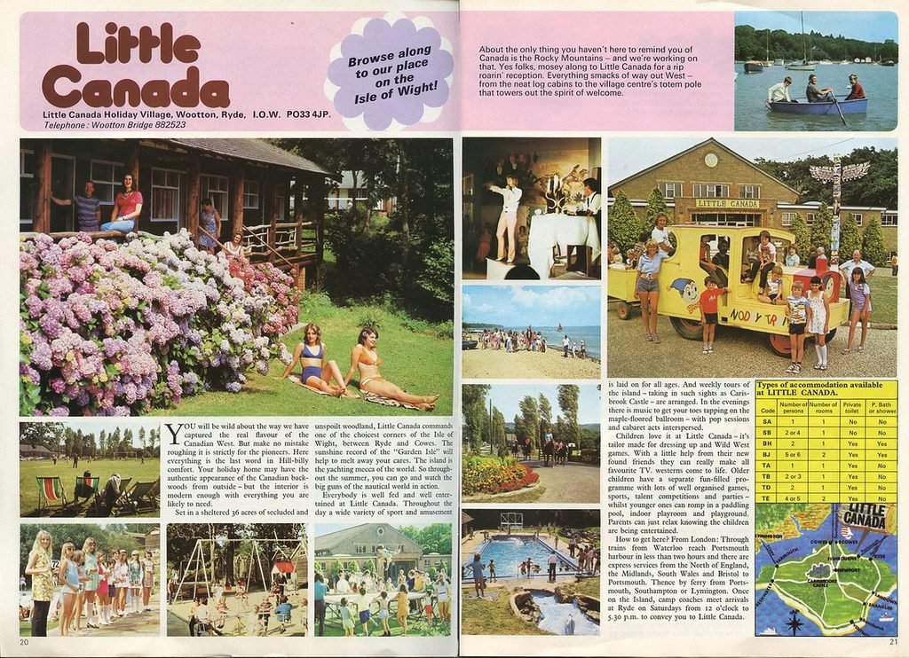 Pontins Little Canada holiday camp brochure 1976