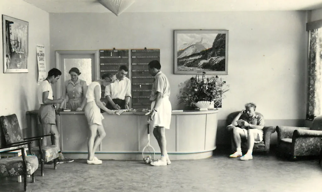 Reception at Little Canada Holiday camp 1950s