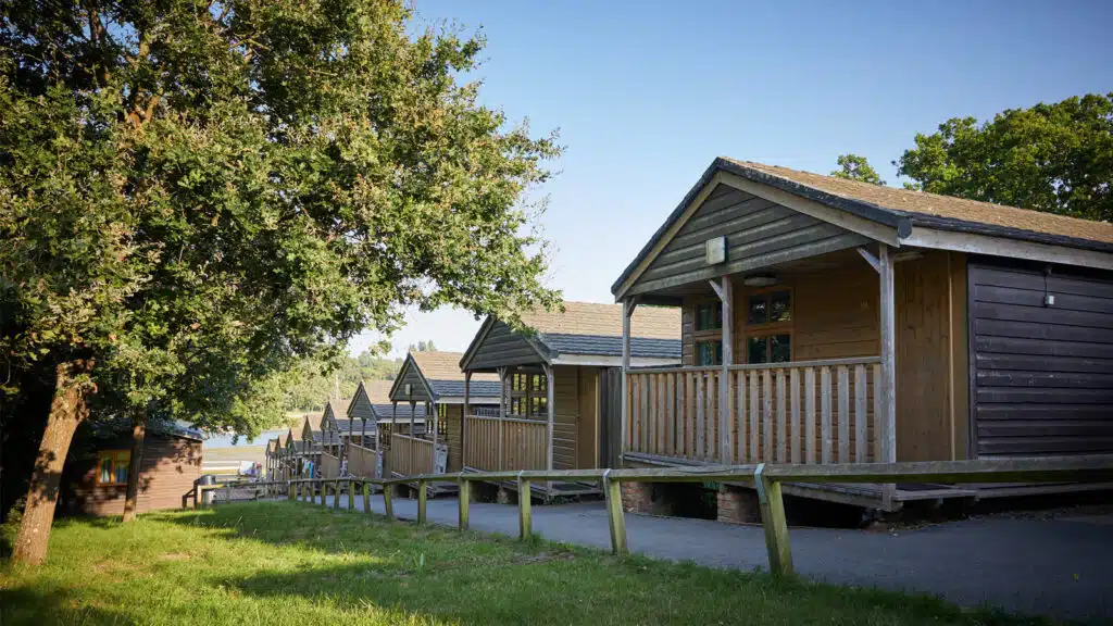 Little Canada today showing wood chalets