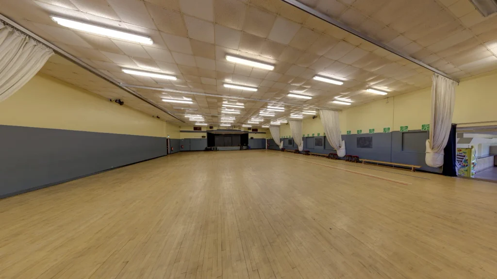Recent photo of Barton Hall in Torquay showing the former Pontins ballroom