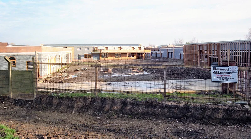 New Pleasurewood Hills under construction in Cleethorpes 1990