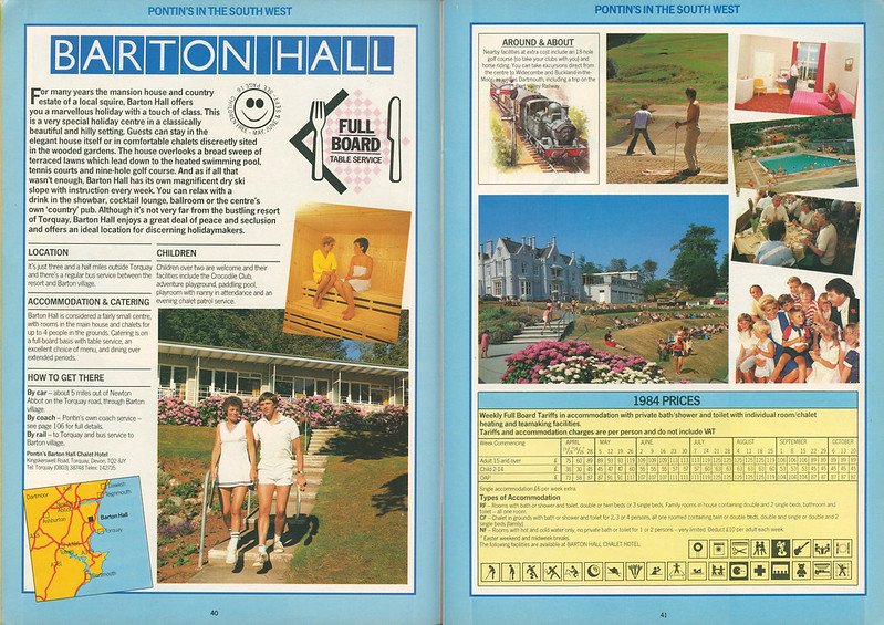 Pontins Barton Hall brochure 1984