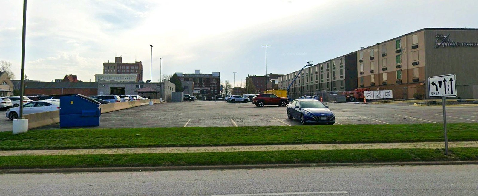 Photo showing the location of the former Sky Cruise station in Quincy which was located on 3rd Street.