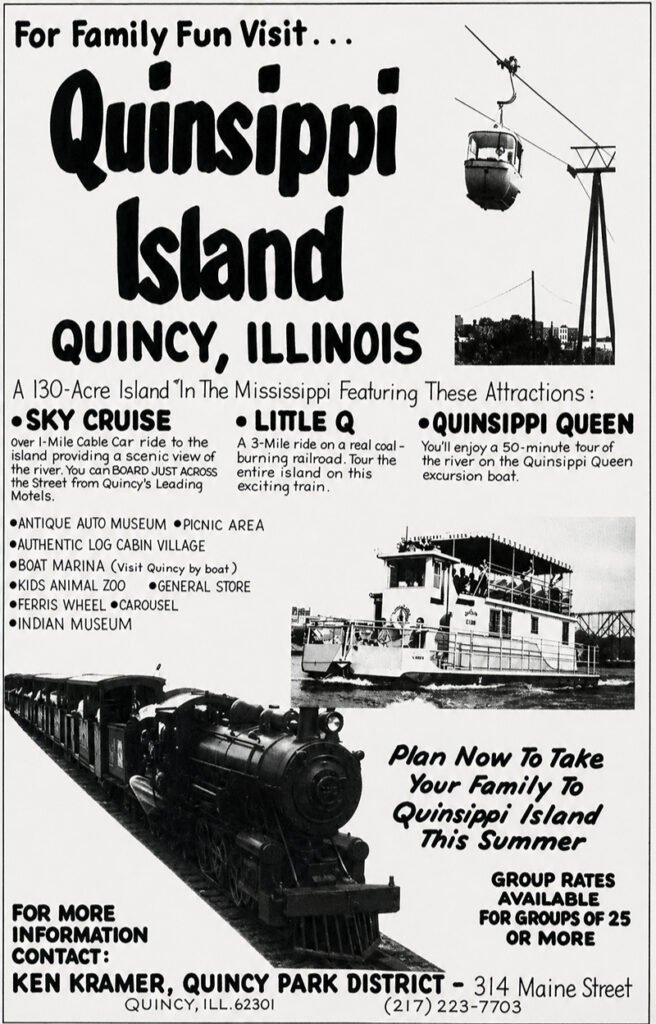 Quinsippi Island advert from 1972