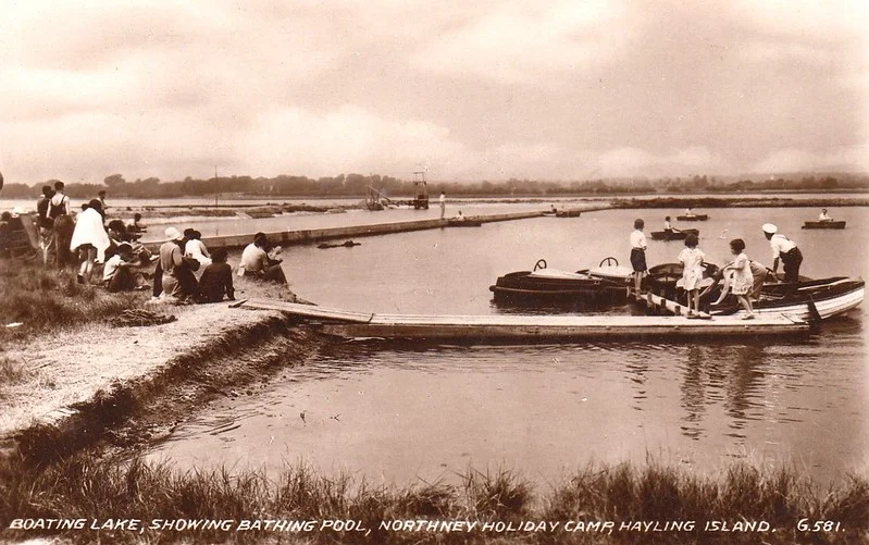 warners northney Holiday camp showing the boating lake