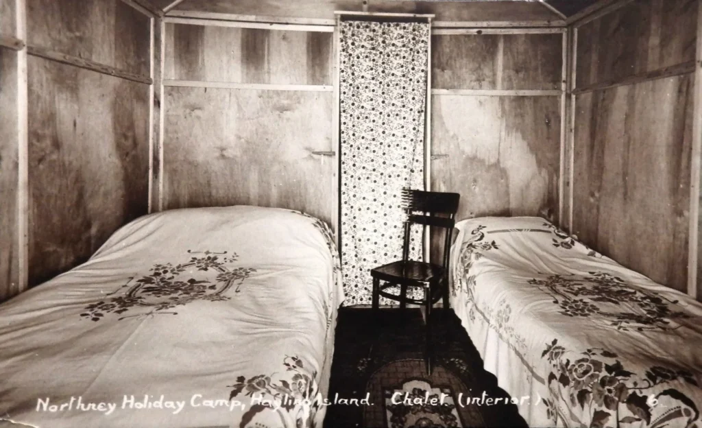 warners northney Holiday camp showing the interior of a chalet