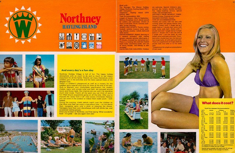 Warners Northney 1973 Holiday camp brochure