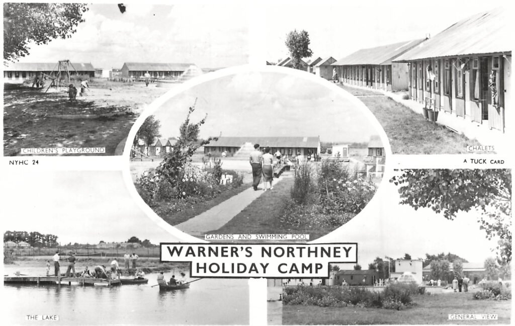 warners northney holiday camp 1950s multiview postcard