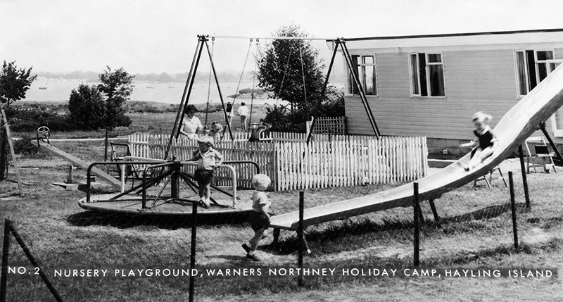 kids playground at warners northney holiday camp 