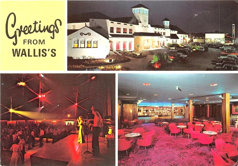 Wallis’s Cayton Bay Holiday Park 1970s multiview postcard of Wallis cayton bay holiday camp
