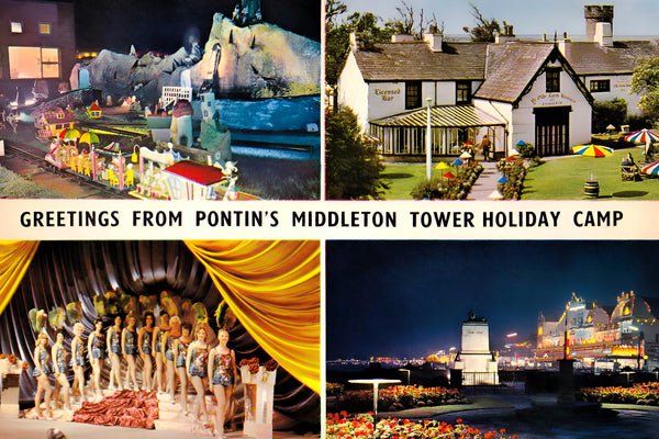 1970s postcard for Pontins Middleton Tower Holiday Camp
