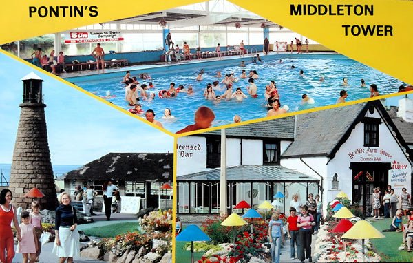 1970s postcard for Pontins Middleton Tower Holiday Camp