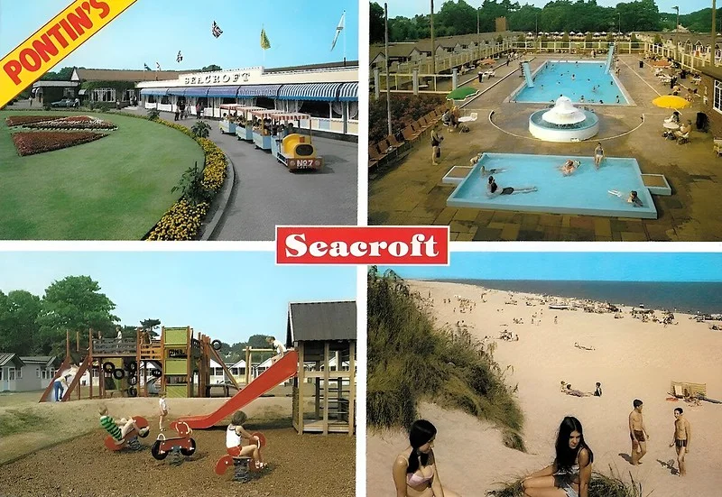 1980s postcard of Pontins Seacroft holiday camp in Hemsby