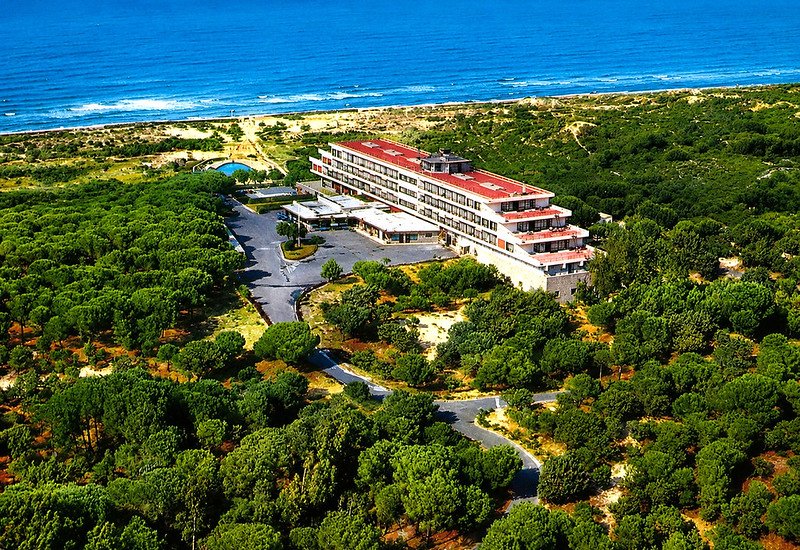 Aerial view of Pontinental Holiday Club Pineta Beach Sardinia 