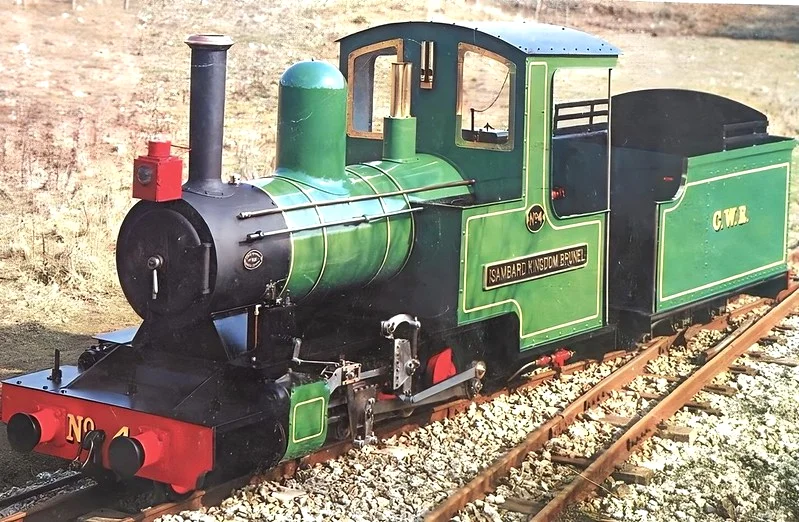 Isambard Kingdom Brunel steam loco at Age of Steam, Crowlas, Cornwall