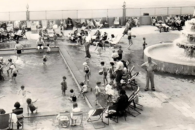 Outdoor swimming pool at Middleton Tower Holiday Camp