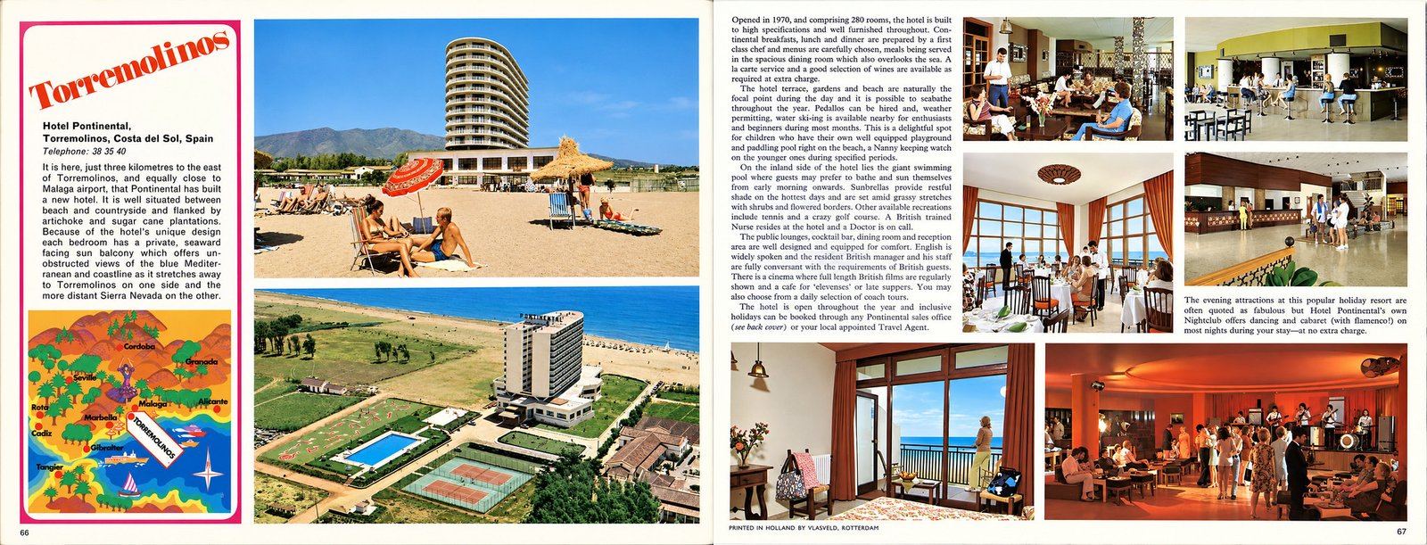 Pontinental Torremolinos Hotel 1972 brochure