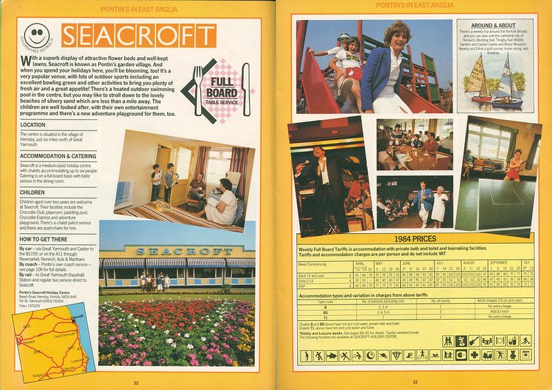 Pontins Seacroft 1984 brochure