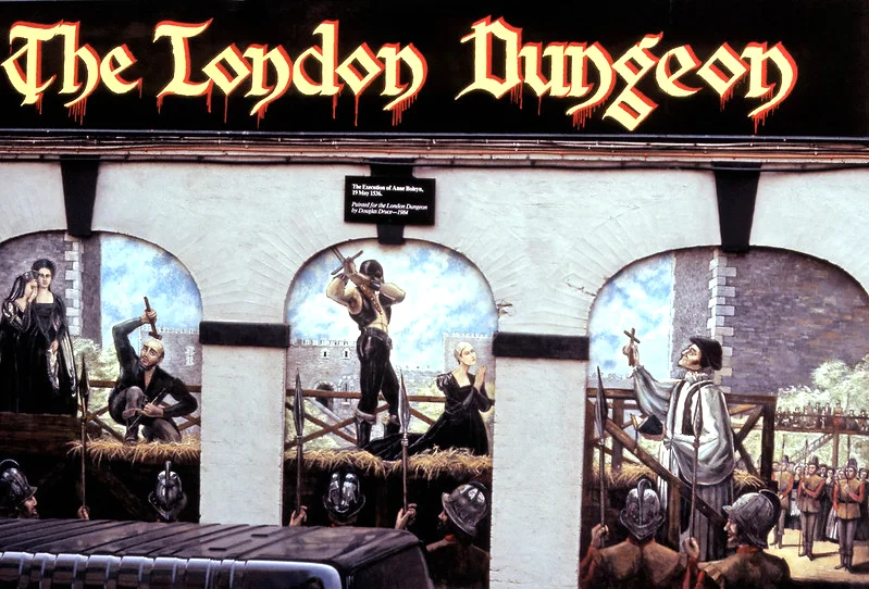 The execution of Anne Boleyn. Painted by Douglas Druce 1984
