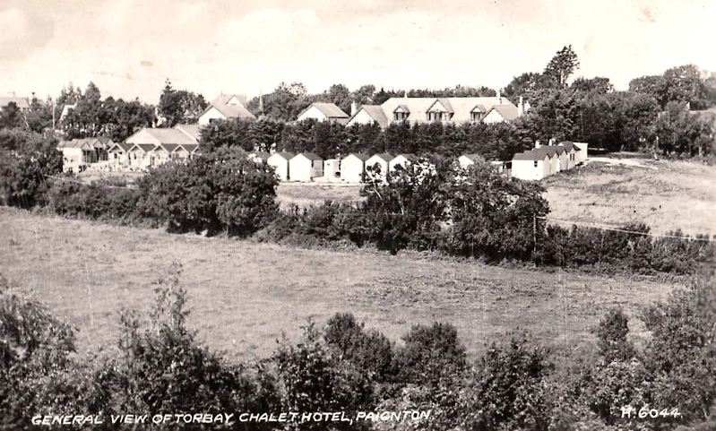 Vintage postcard of the Torbay Chalet Hotel
