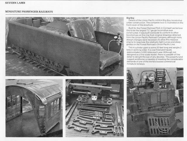 Big Boy 4008 under construction at Severn Lamb 1978