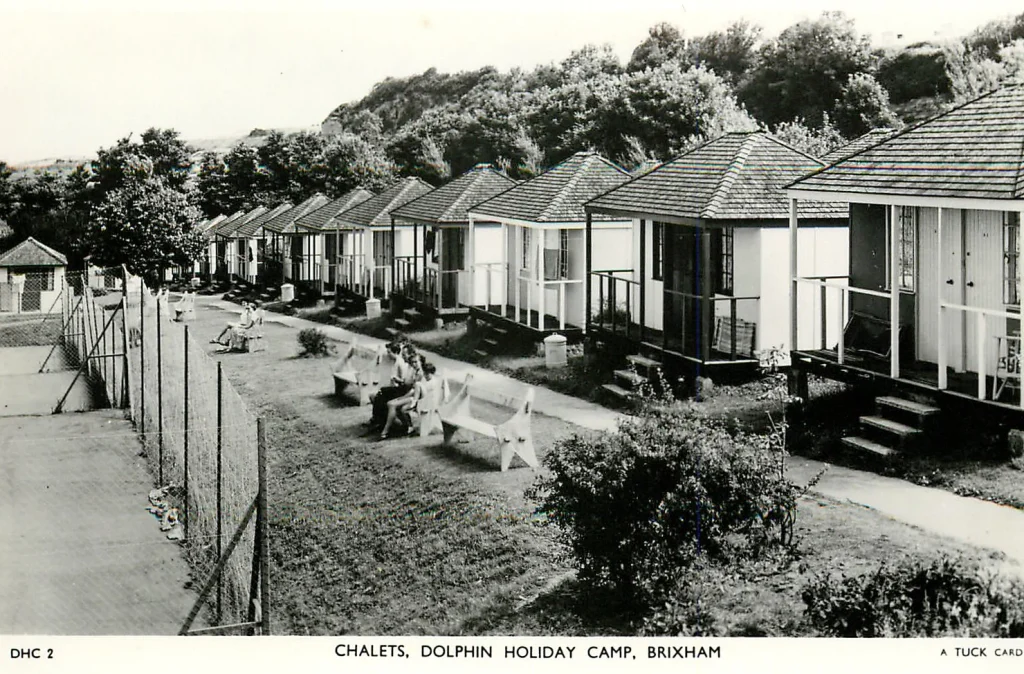 Chalets at Dolphin Holiday Camp 1950s