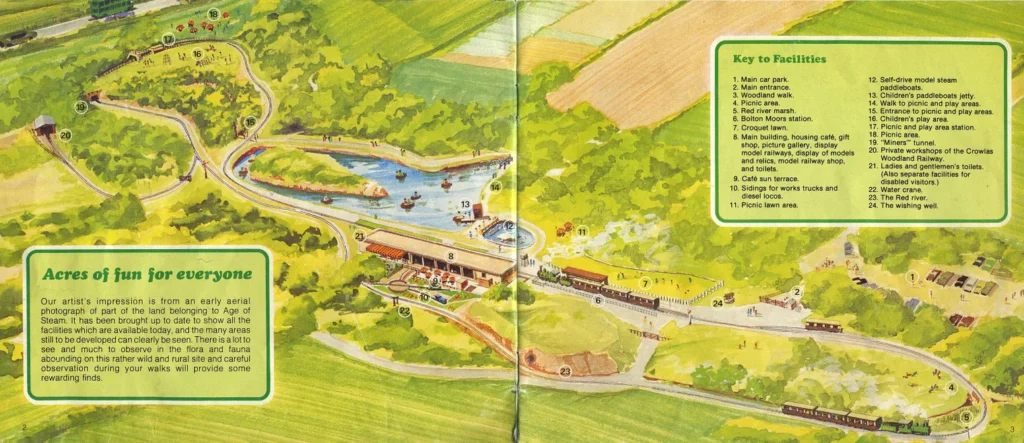 Map of Age of Steam, Crowlas, Cornwall 1970s