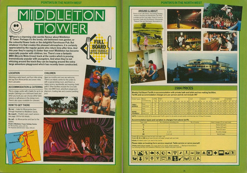 Pontins Middleton Tower brochure 1984