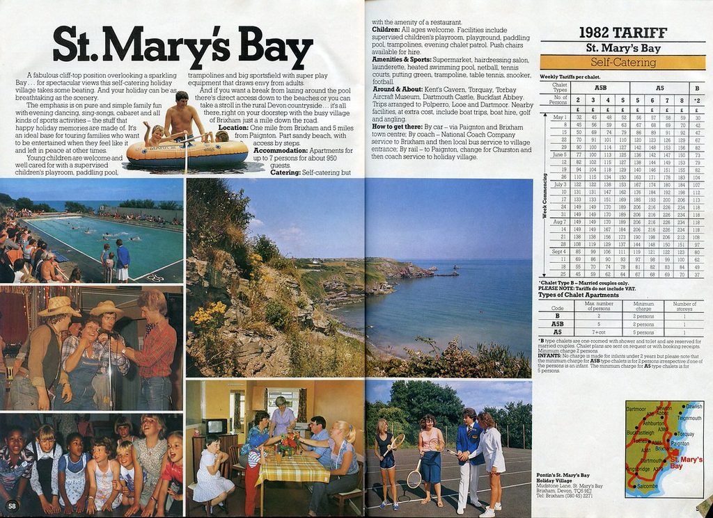 Pontins St Marys Bay Holiday brochure 1982