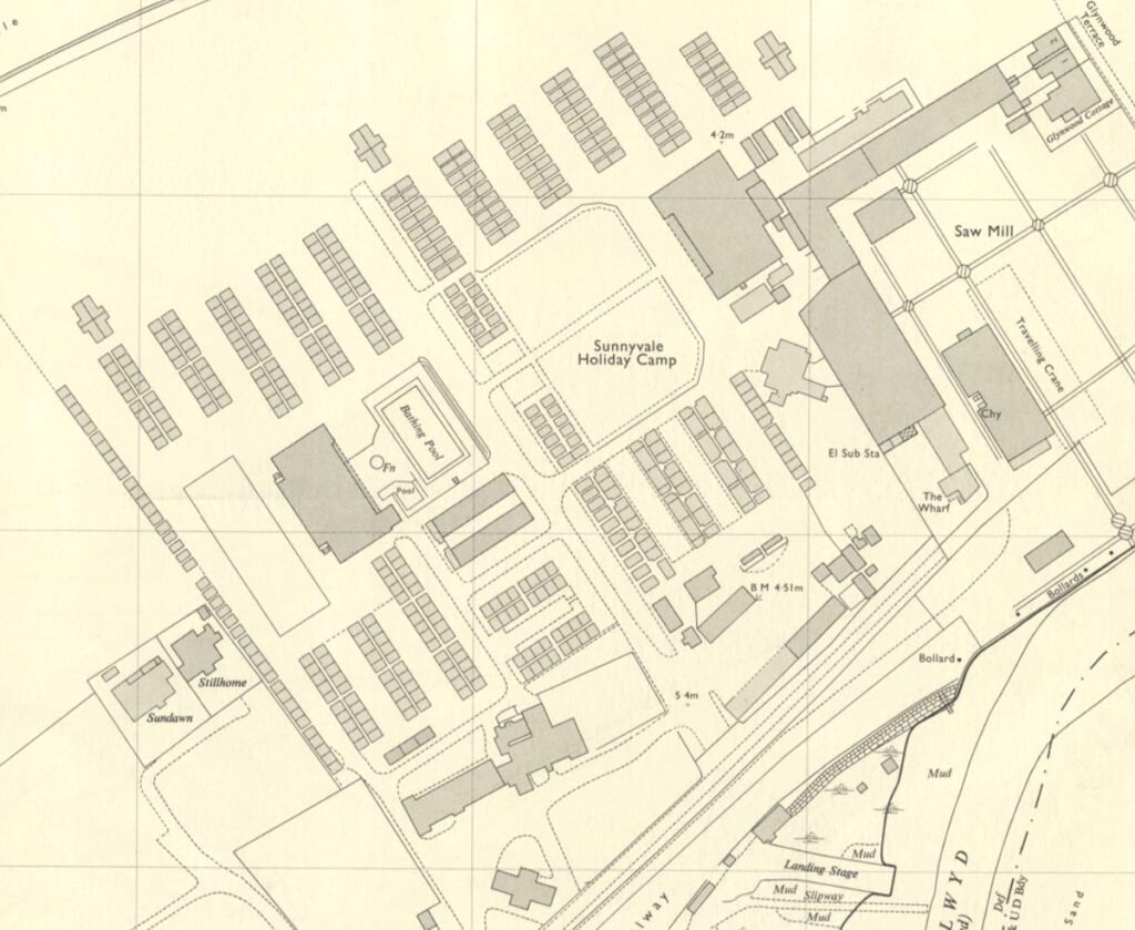 1960s map of Sunnyvale Holiday Camp